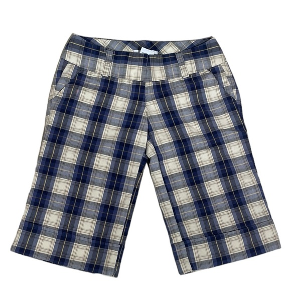 Charlotte Russe Pants - Charlotte Russe Plaid Bermuda Shorts